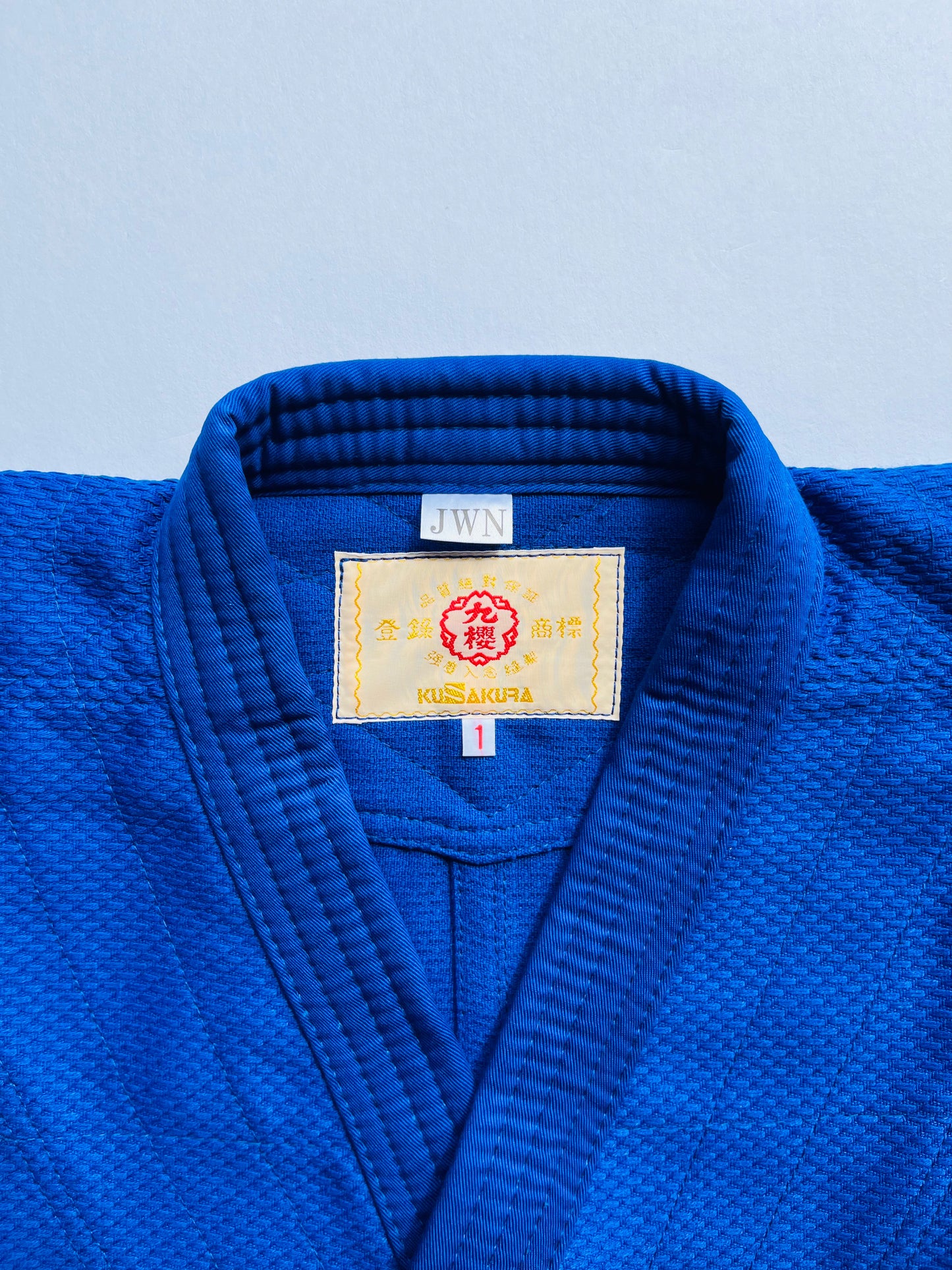 青 二重織柔道衣 JWNC(上衣)