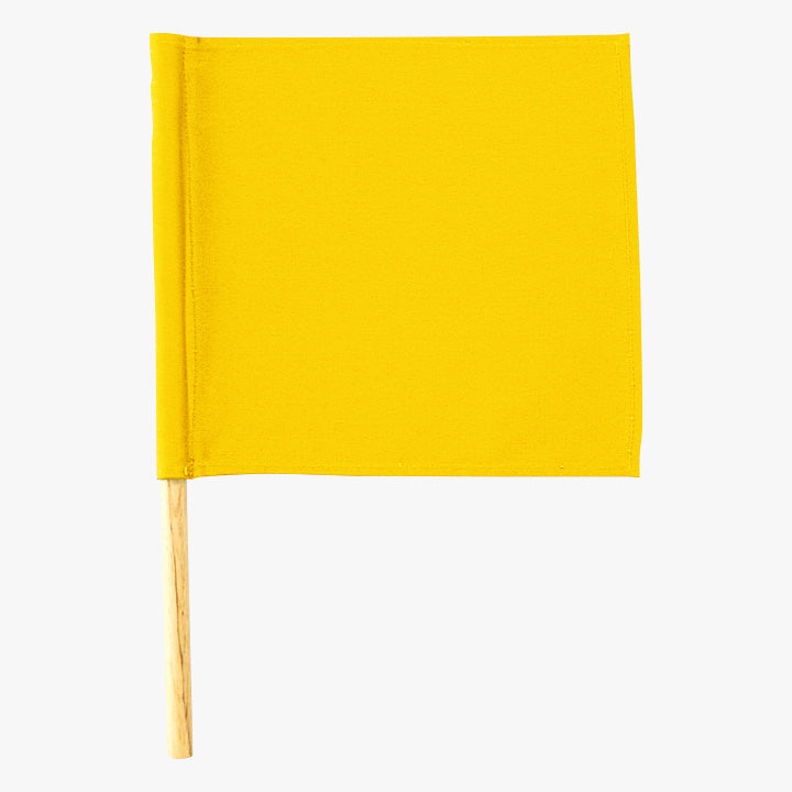 試合用旗時計係旗 黄 JH43